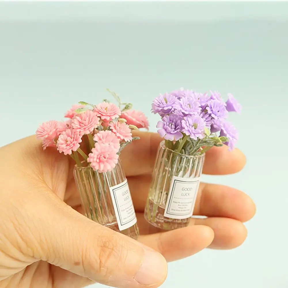 Colorful Baby's Breath Dollhouse Miniature Flower Toy Decor Green Plant Doll Accessories Artificial Flower