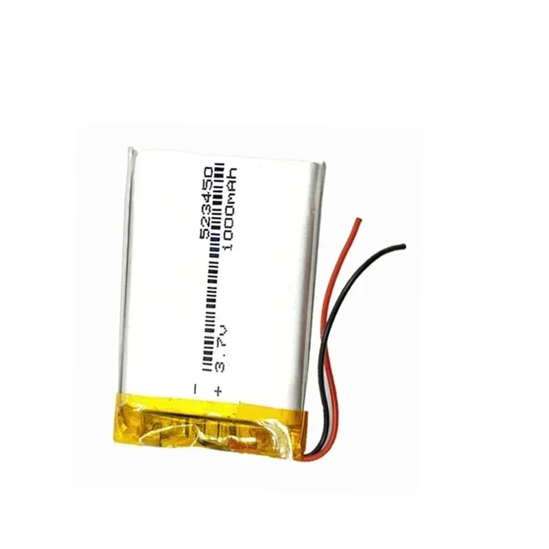 523450 New Polymer Lithium Rechargeable Battery Li-ion Battery 523450 1000mAh 3.7V for Smart Phone DVD MP3 MP4 Led Lamp