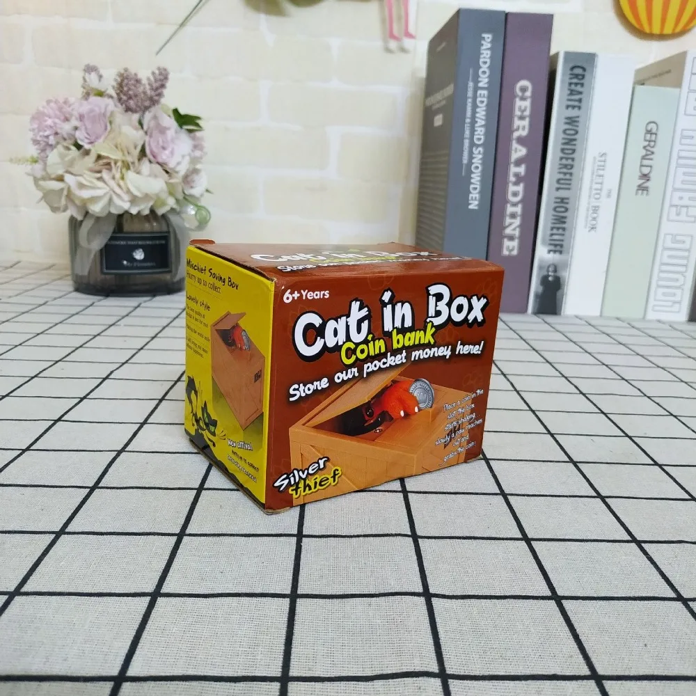 New Cartoon Cat's Claw Money Bank Prank Toy Electric Piggy Bank Household Ornaments Banknote Box Money Saving Box Gifts