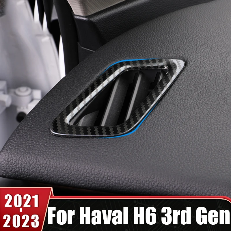 

Stainless Steel Car Console Center Air Conditioner Vent Outlet Frame Trim Stiker For Haval H6 3rd Gen 2021 2022 2023 GT DHT-PHEV