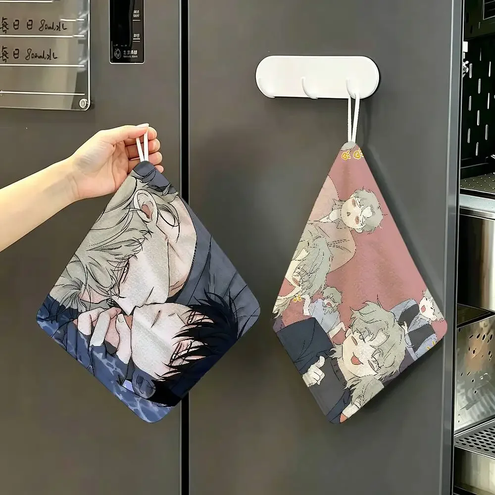 Comic Low Tide In T-Twilights Polyester Cotton Hanging Kitchen Towel, Soft Hand Wiping Towel, Reusable For Kitchen Bathroom Home