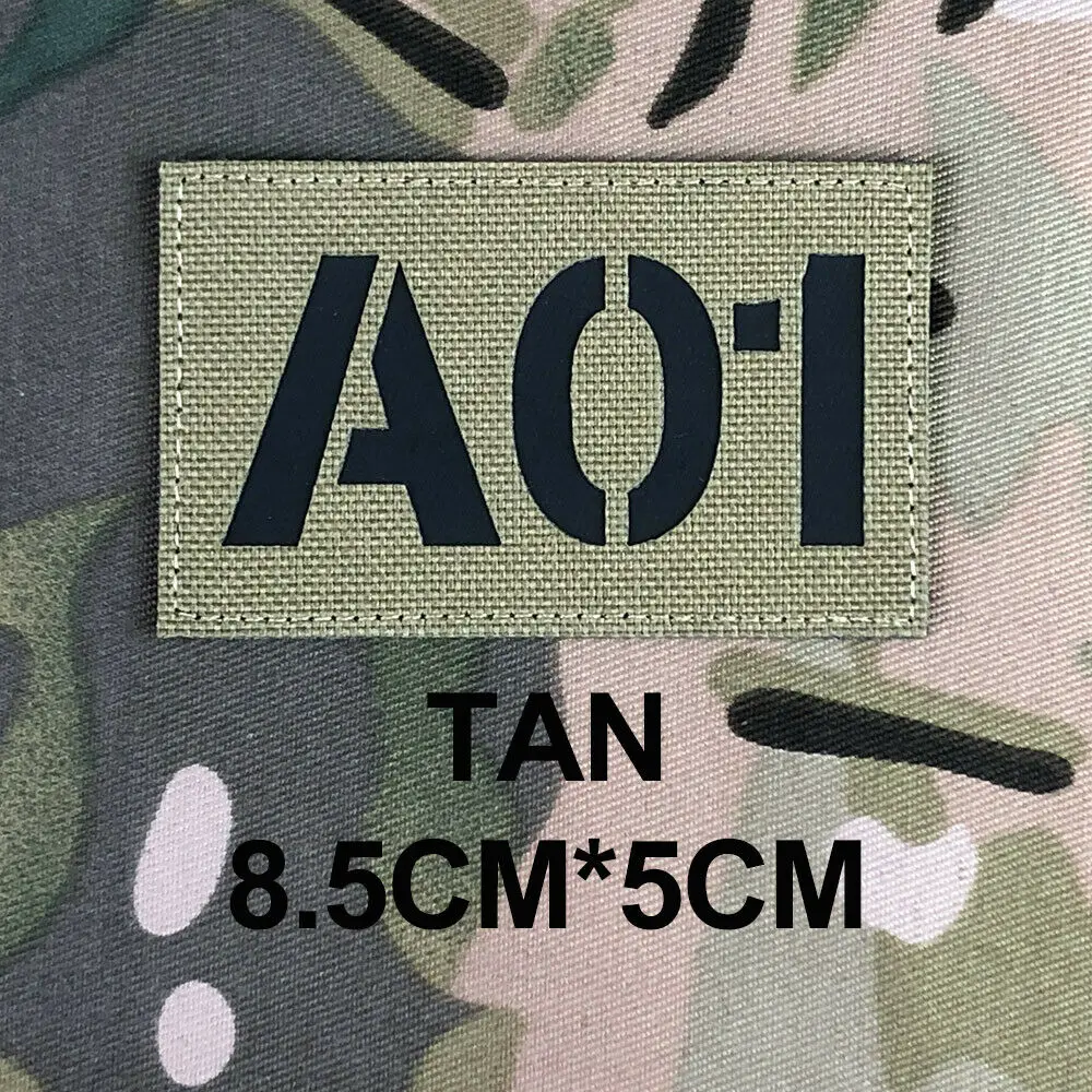 Custom Laser Cutting IR IFF Infrared Reflection Patch Radio Call Sign Name Tapes Black Letters image 3