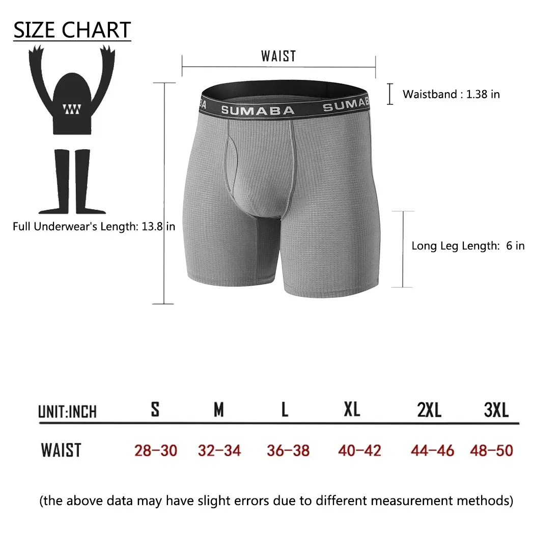 Jinshi Men's Boxer Briefs Tagless Big and Tall With Soft Big Pouch Open Fly Men underwear
