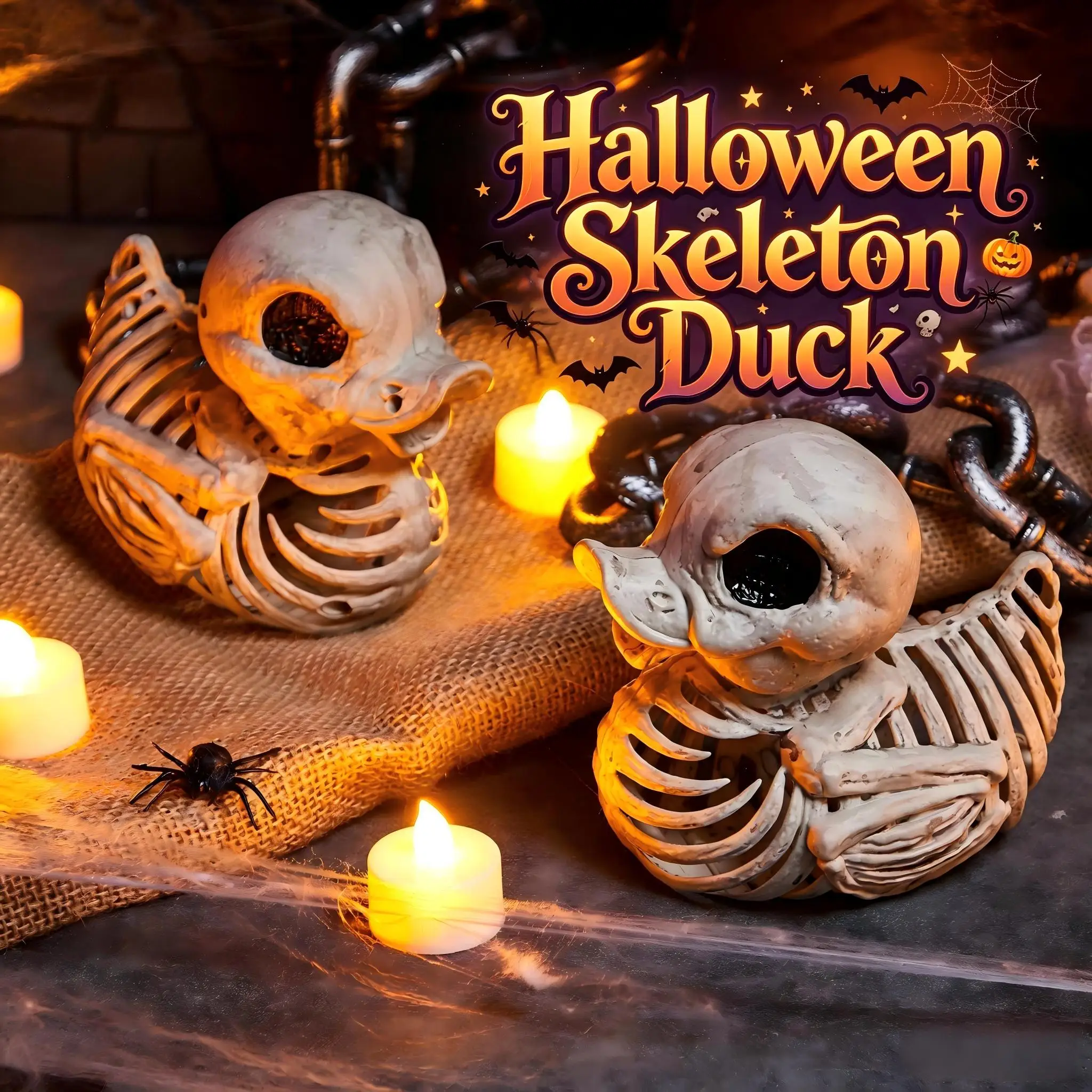 12-100Pcs Halloween Rubber Ducks Bulk Halloween Ducks for Jeeps Ducking Trick or Treat Supplies Goodie Bag Fillers Party Favors