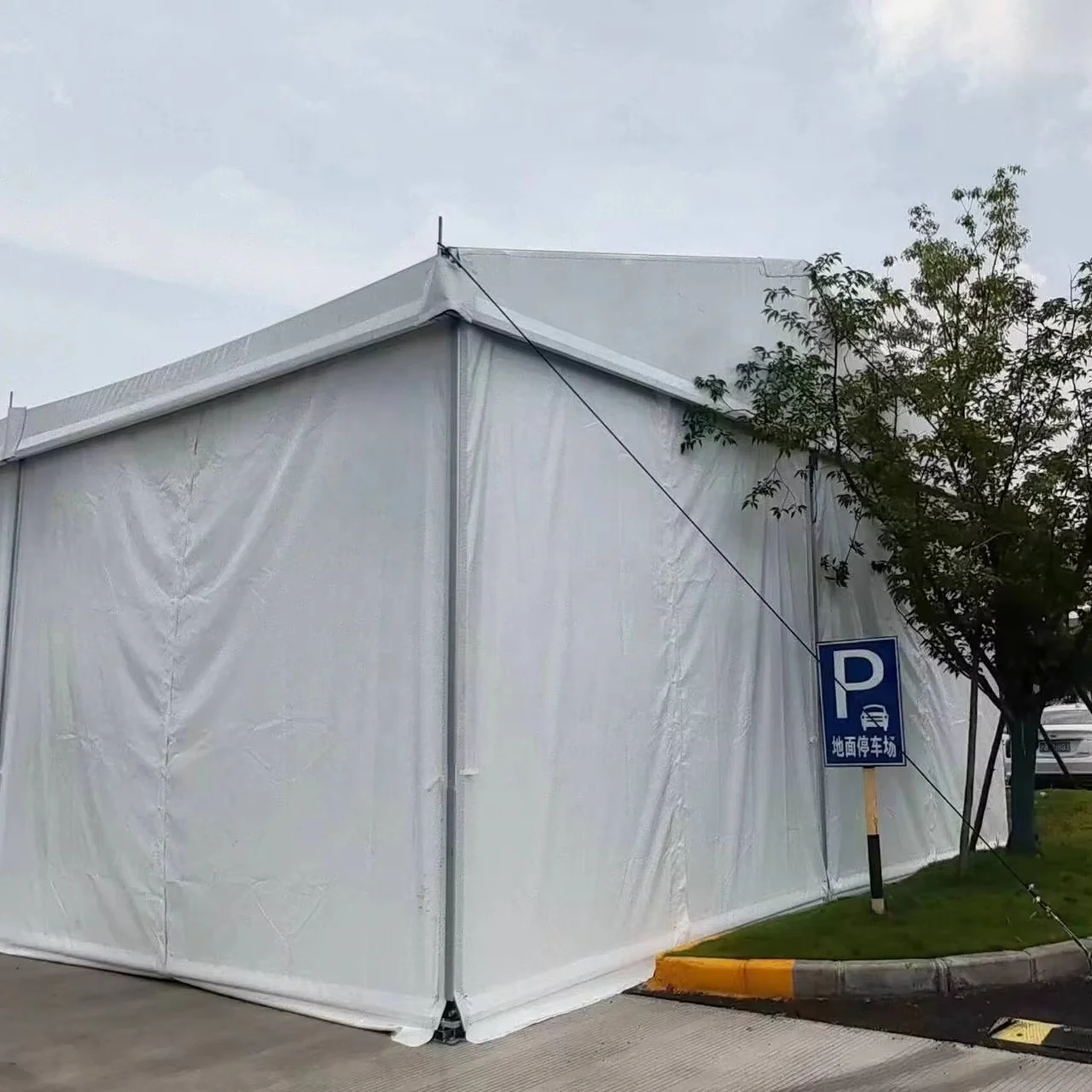 Custom Large Aluminum Frame Storage Tent Waterproof Industrial Warehouse Marquee Workshop Clear Span Canopy Design