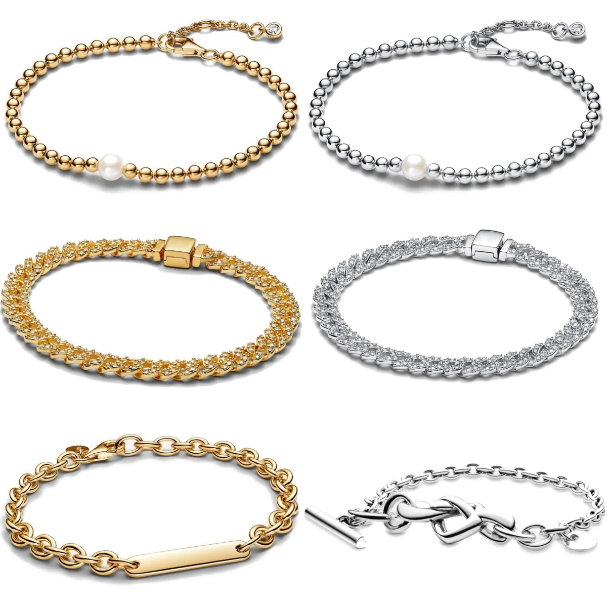 

Очарование из стерлингового серебра 925 пробы с жемчугом для женщин, модный классический оригинальный браслет «сделай сам», изысканные ювелирные изделия, праздничные подарки