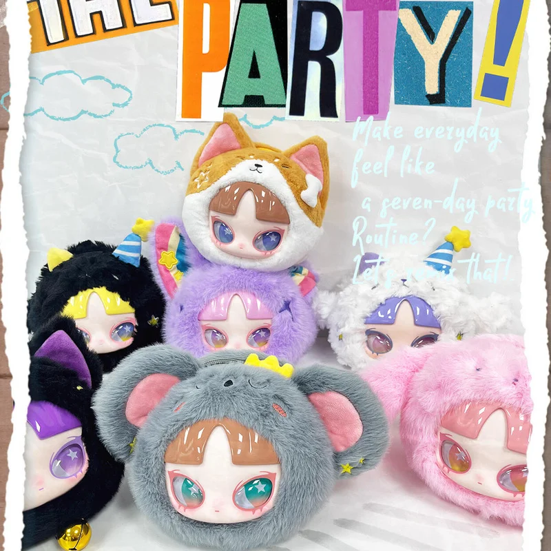 

Inn Yin 7day Party слепая коробка плюшевая подвесная сумка с застежкой-молнией подвесной орнамент модная коллекция игрушек идея подарок для девочек