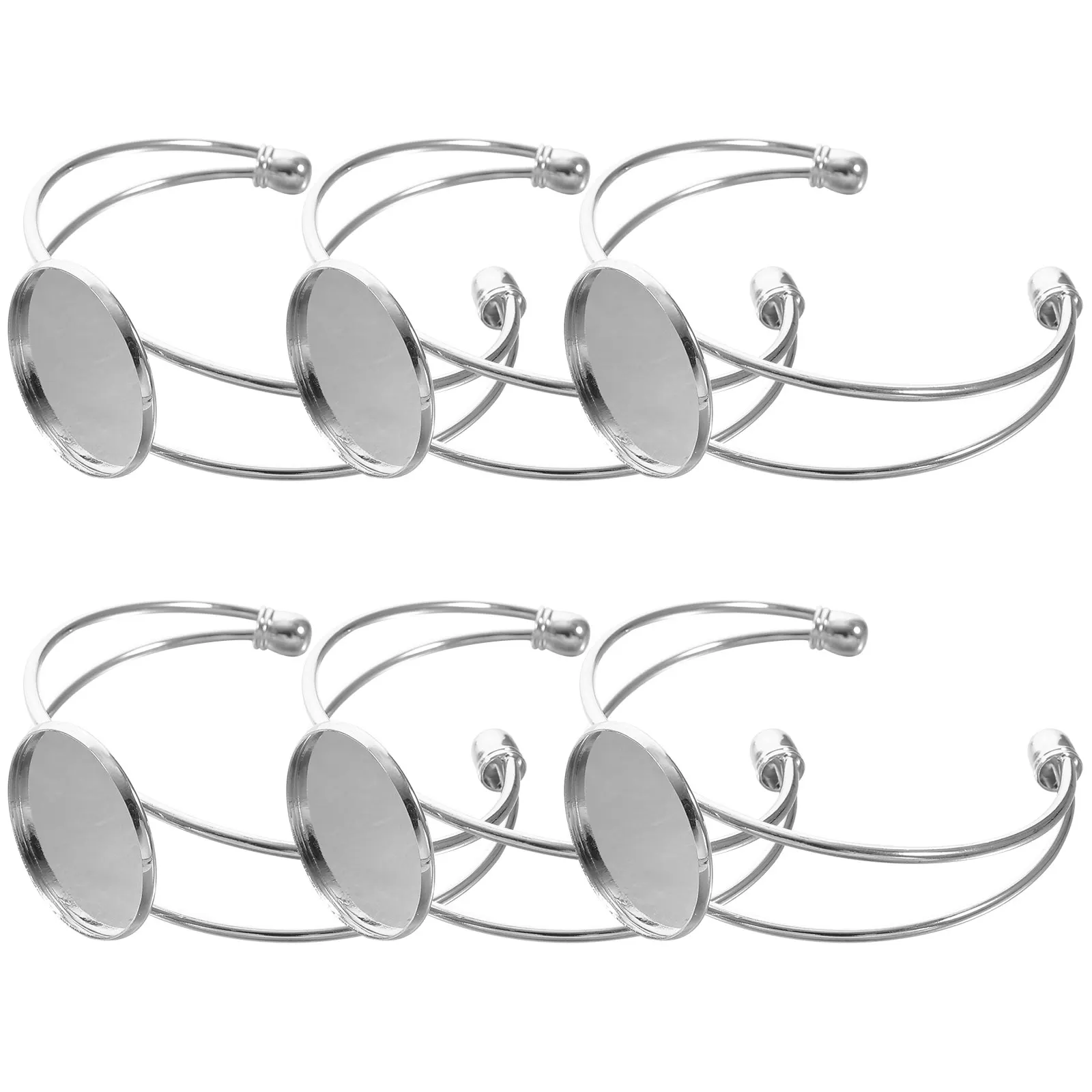 

6 шт., 25 мм, круглая пластина, медная Y-образная основа для браслета, принадлежности для изготовления ювелирных изделий своими руками, овальный кулон, компонент из смолы, стеклянная цепочка