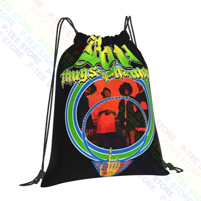 Bone Thugs N Harmony Invoke Eliminate Supress Drawstring Bags Gym Bag Travel Softback Eco Friendly Clothes Backpacks