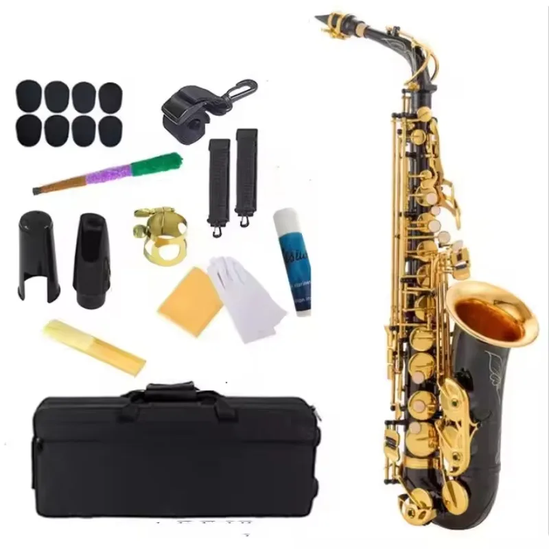 

STLF Professional play of brass flat B key alto saxophone, saxophone wind instruments for adult beginners