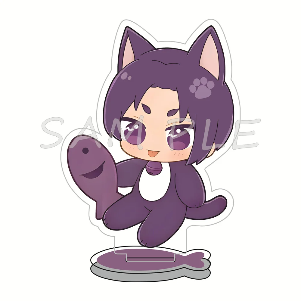 Blue Lock Cat Ear 10cm Acrylic Stand Figures Keychain Anime Collectible Merchandise Desktop Decor Display Ornament Fan Gift