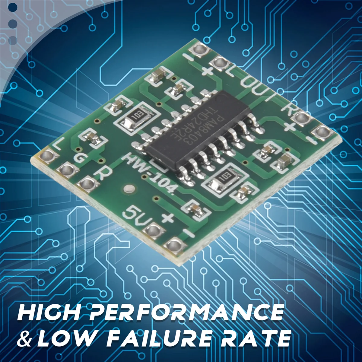 

10 шт. модуль PAM8403, супер мини-плата цифрового усилителя, 2 x 3 Вт, цифровая плата усилителя мощности класса D от 2,5 В до 5 В K