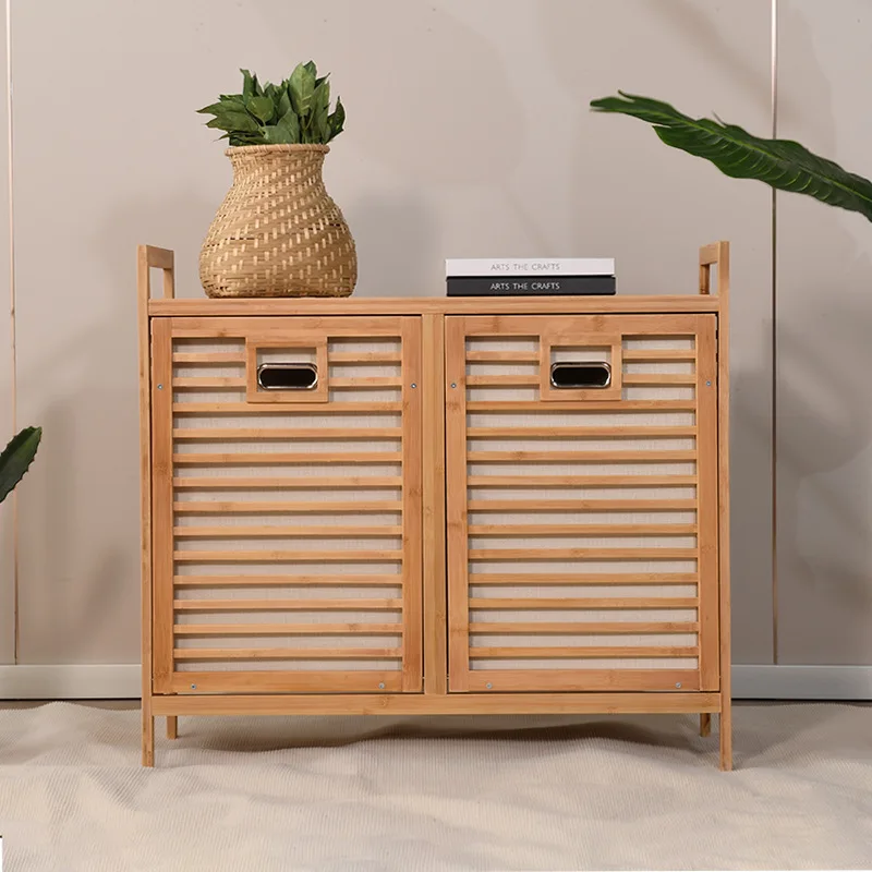 Cross-border bamboo chest, bedroom locker against the wall, clothing classification, storage rack, simple multi-layer floor rack