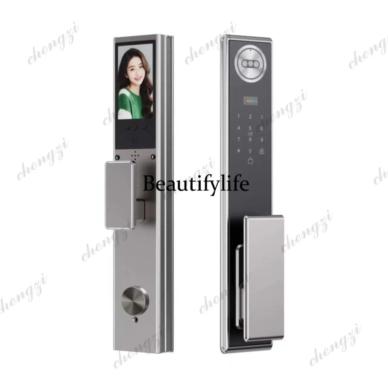 Smart lock fingerprint household anti-theft universal smart password smart lock facial recognition