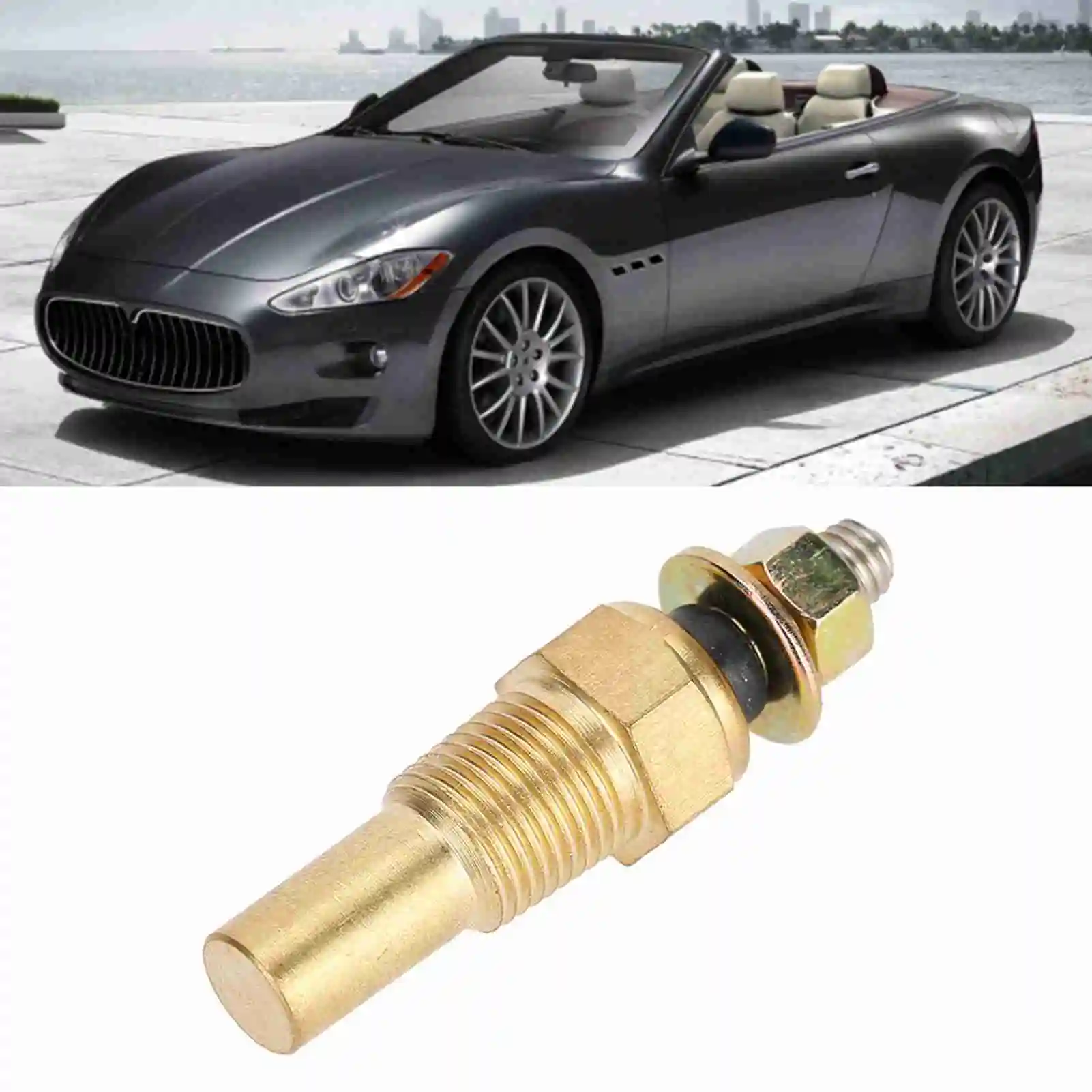 

Water / Oil Temp Electrical Sender Unit 1/8 NPT High Precision Quick Response for Car/Truck Engine Gauges Temperature Sensing
