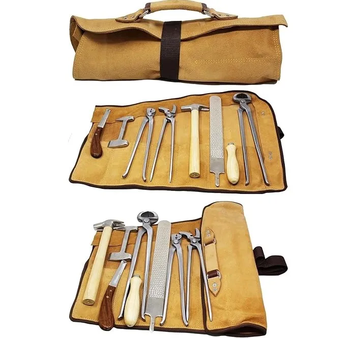 Professional Horseshoe Farrier Tool Set, High-Quality Hoof Care Kit for Horse Grooming & Veterinary Use view 2
