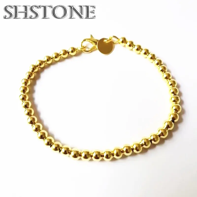925 Sterling Silver 4MM Beads Chain Bracelet - usage example