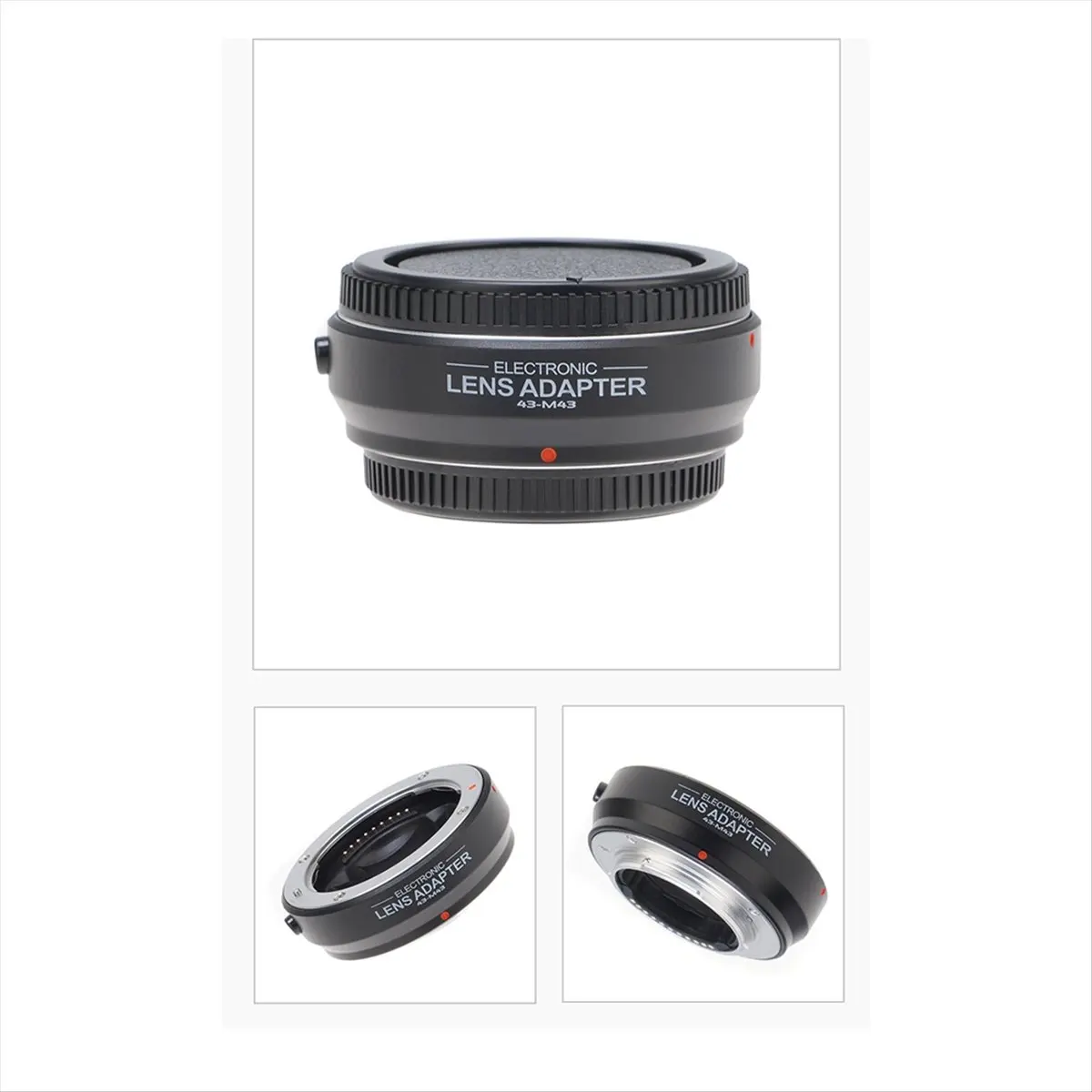 A64K 4/3 to /3 Camera Adapter Ring Auto Focus Lens Mount for