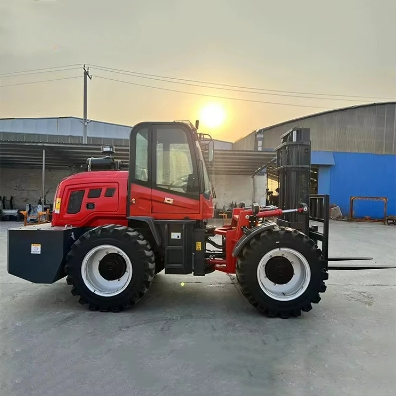 4wd 4x4 2.5 3  3.5  5 Ton Off-road Diesel All Rough Terrain Forklift Truck Off Road Carretilla Elevadora for Sale