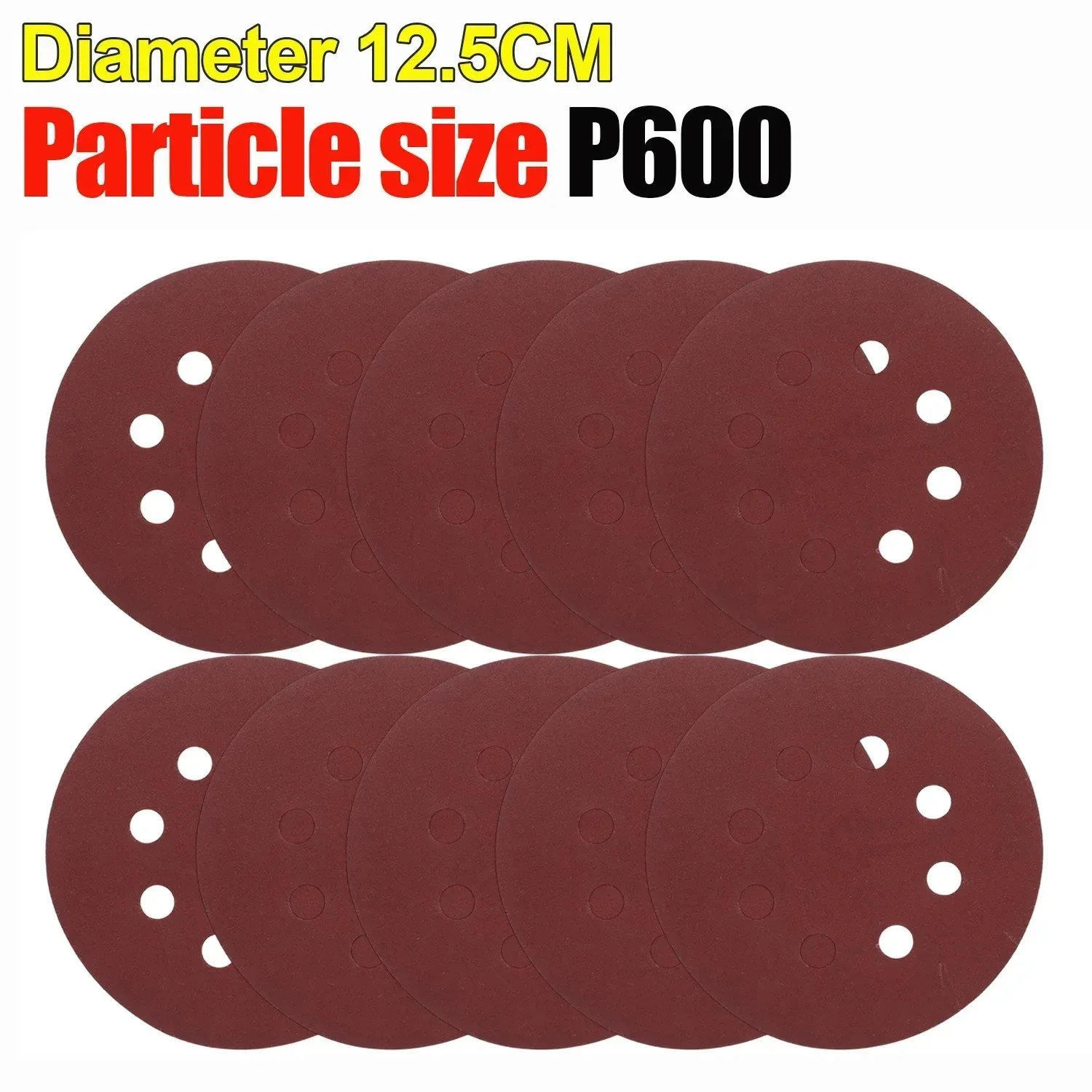 Universelle 8-Loch Schleifscheiben 125mm Schleifpapier für Metall Holz Glas Schleifer Polierpads Heimwerker Schleifwerkzeuge 40~3000 Körnung