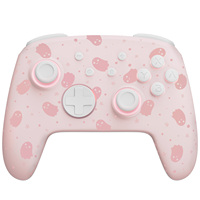 FUNLAB For Halloween - Ghost Pink Luminous Pattern Firefly Pro Wireless Controller With 7 LED Colors/Turbo For Nintendo Switch