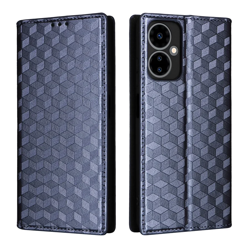 For Boost Mobile Celero 5G 2024 Case stereoscopic lines Premium Leather Wallet Leather Flip Case For Mobile Celero 5G 2024 Case