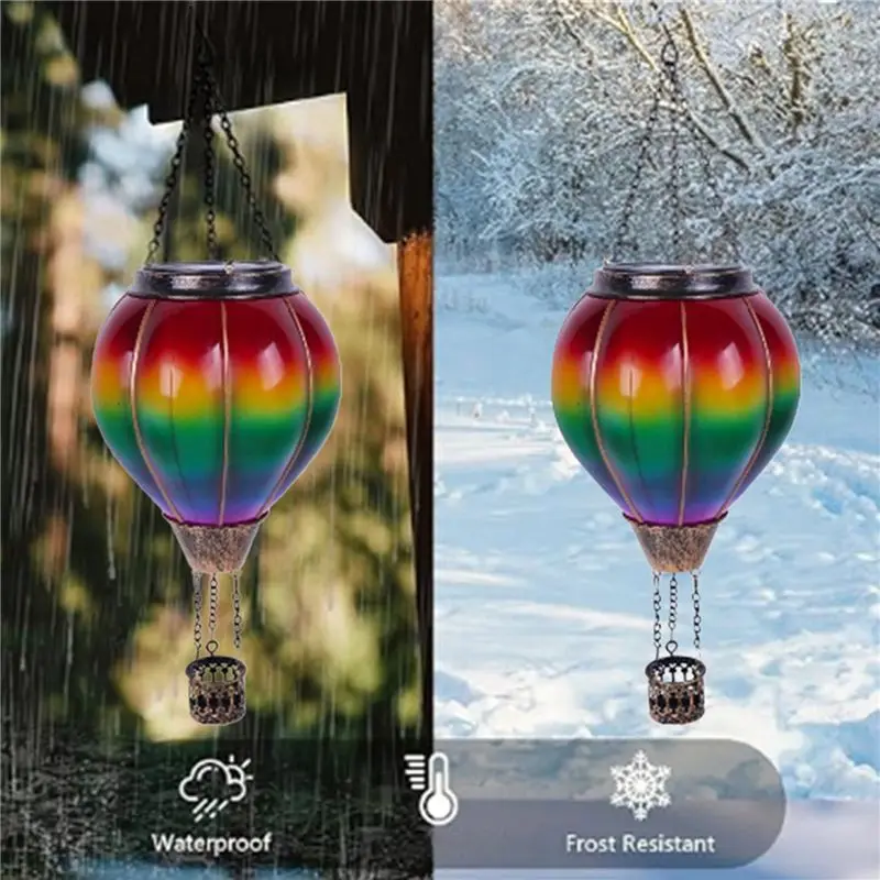 M12K-2X Hot Air Balloon Solar Lantern Lights Outdoor Hanging Solar Lantern For Garden Yard Patio Porch Decor