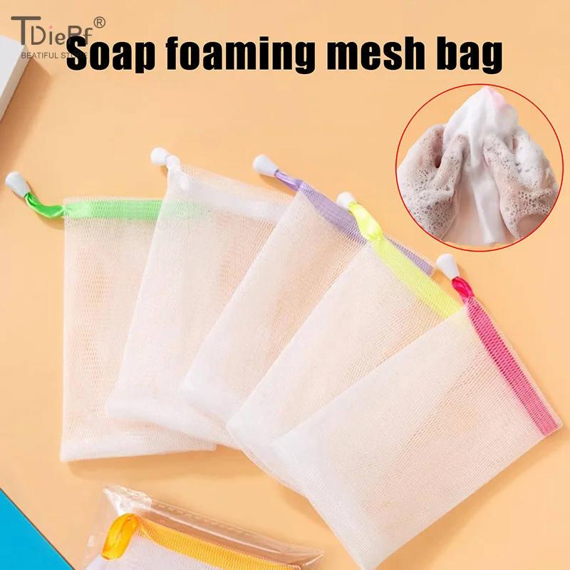 

Подвесной 10 шт./компл. отшелушивающий пузырь для ванны, нежная пена, инструмент для очищения лица, сумка для экономии мыла, сетчатый мешочек для мыла, пенящийся сетчатый мешок