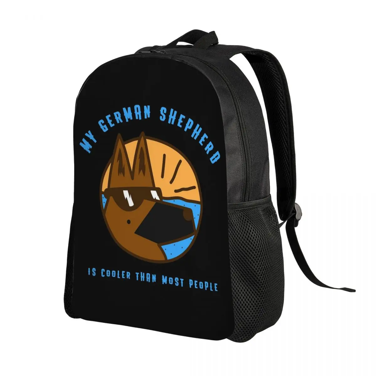 My German Shepherd Dog Is Cooler Backpack Daypack Large Capacity Kids BookBag School Bag Shoulder Bags for Men Women
