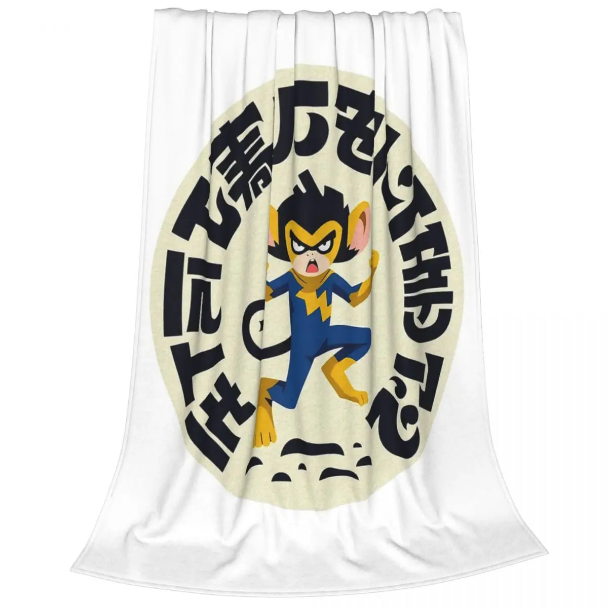 Anime Superhero Monkey Character Japanese Blankets Flannel Sofa Throw Blankets For Home Bedroom Travel Throws Bedspread Quilt