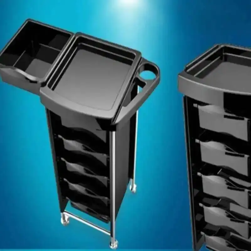 Salon Reception Wheels Trolley Cosmetic Tattoo Storage Hotel Salon Trolley Lash Carrello Attrezzi Commercial Furniture RR50ST