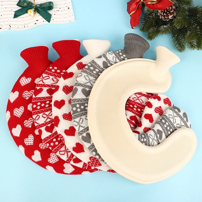 

U-shaped Removable Hot Water Bottle Bag (with Cloth Cover) Portable Winter Warm Hot Water Bag (for Neck And Shoulder Warming)