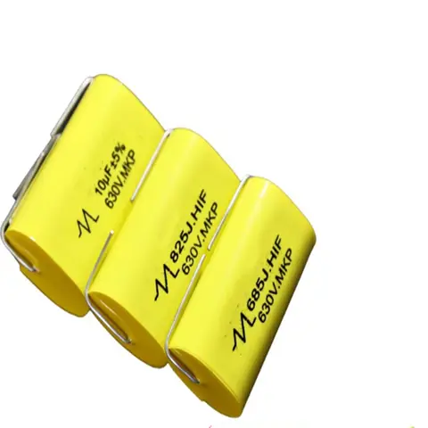 5PCS/Lot MKP 630V 1 1.5 2.2 3.3 4.7 6.8 8.2 10 15 20UF Audio Treble Coupled Frequency Dividing Film Capacitor