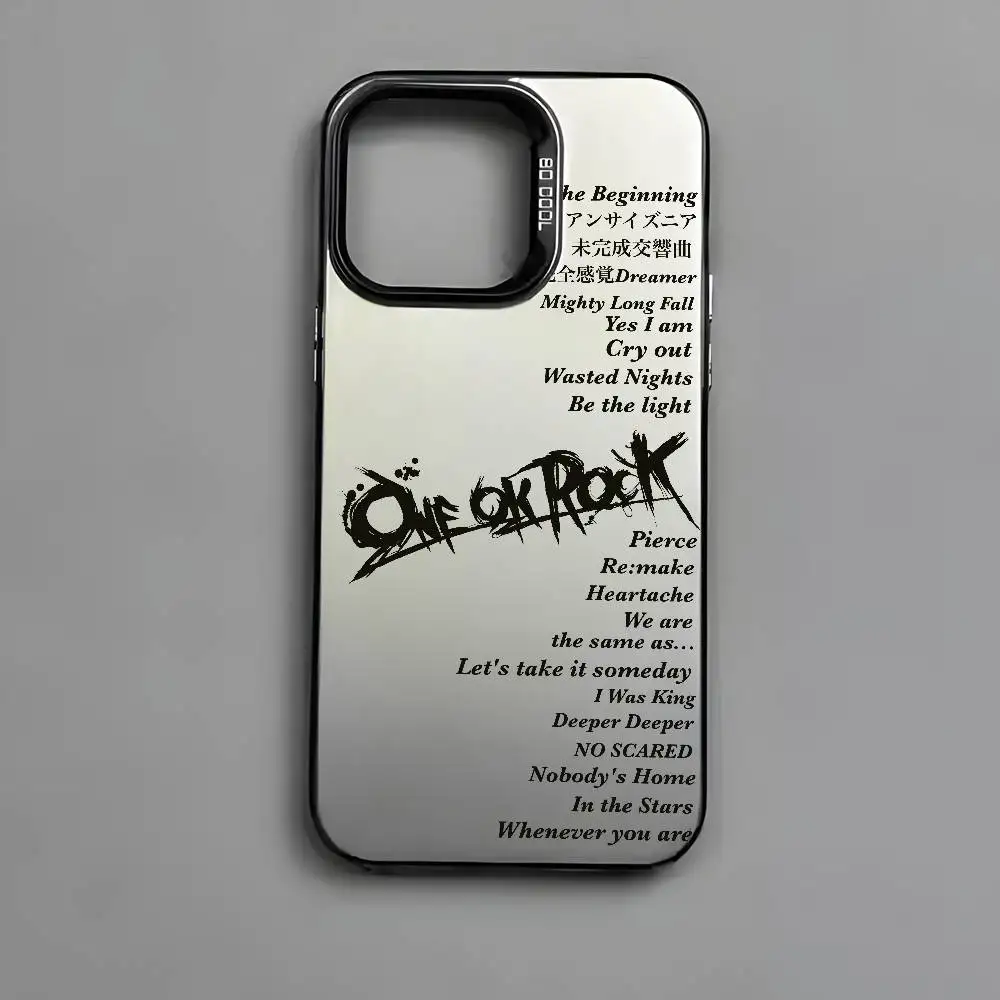 O-ONE OK ROCK TakaS جراب هاتف آيفون 17 16 15 14 13 12 11 Pro Max Air متعدد الألوان ماتي ليزر معدني أورورا فوندا