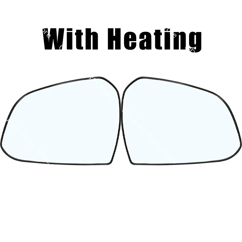 Lentes de espejo retrovisor para coche, cristal reflectante lateral Exterior con calefacción, para Hyundai I10 2014-2020, 87611B4000 876214000