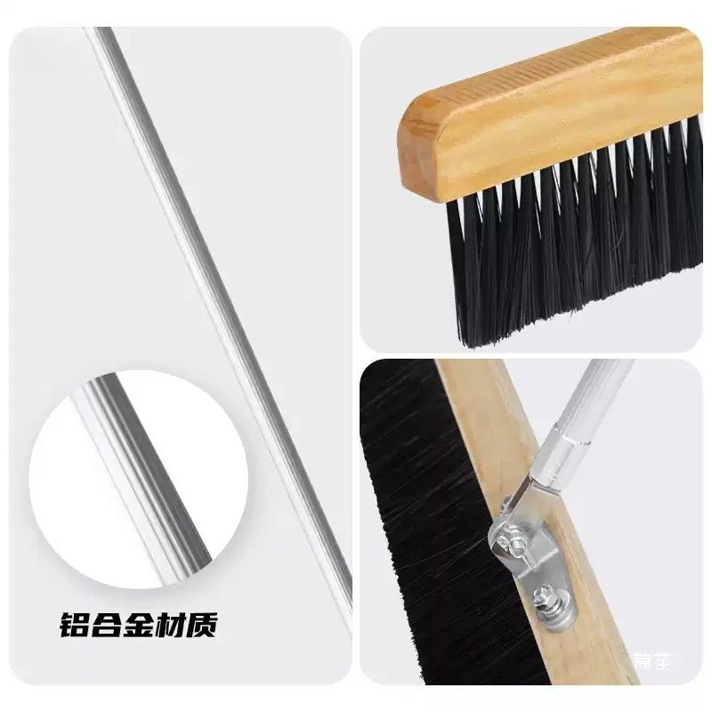 Concrete Finished Brooms with High Quality Handles Bridge Deck Pavement Carving Anti-skid Brushes