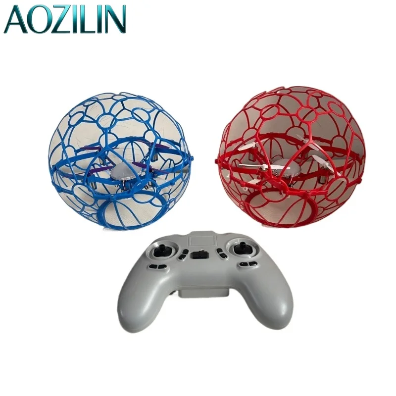 AOZILINHollow Cup Mini Quadcopters With Spherical Protective Frame Competition RC Model Soccer Game Complete Hobby Equipment Set