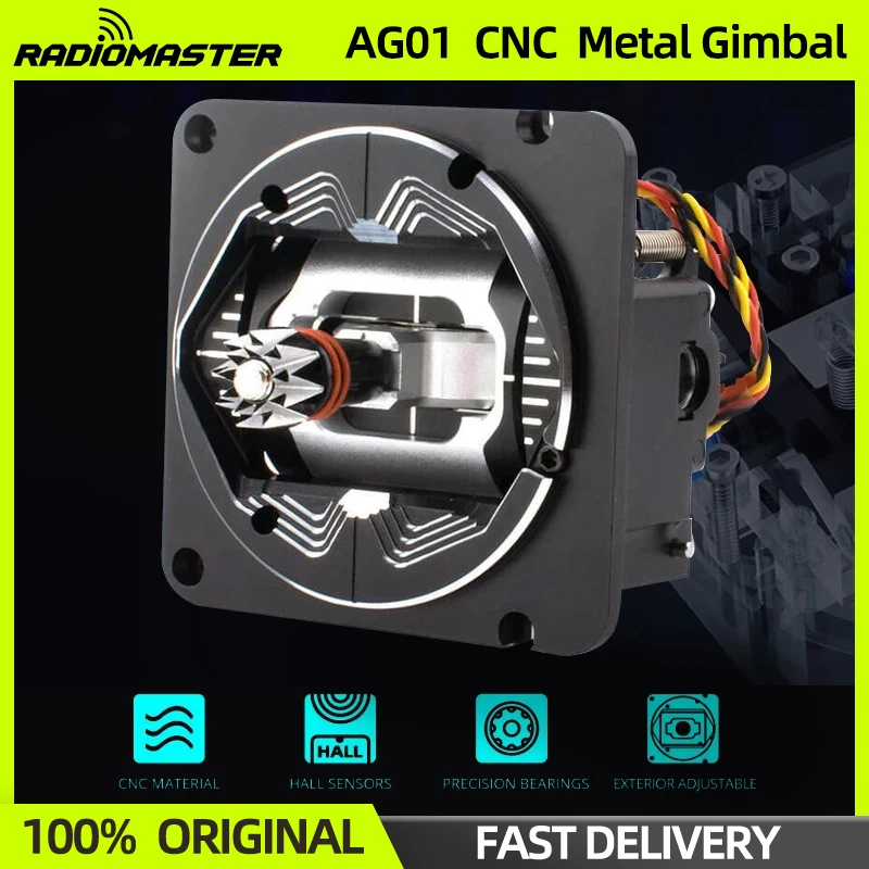 IN STOCK RadioMaster AG01 Full CNC Throttle/Centering Hall Metal Gimbal For TX16S/TX16S MKII MARK 2/Zerro Transmitter Radio