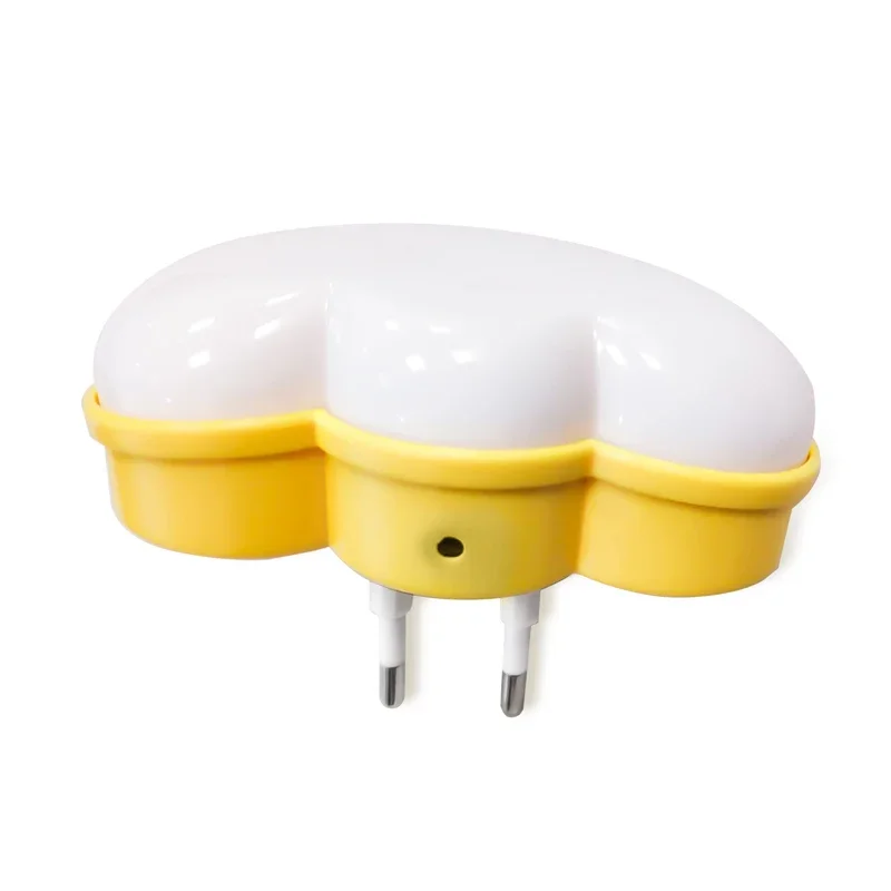 Light Sensor Control Night Light Cloud Shape EU  Plug Novelty Children's Night Lamp  Baby Room Gift Illuminator