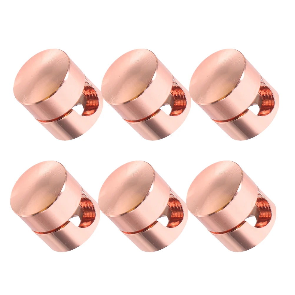 

6 Pcs Power Cord Fixing Device Cable Clip Securing Glands Rose Gold Clamp Ceiling Lights Clips