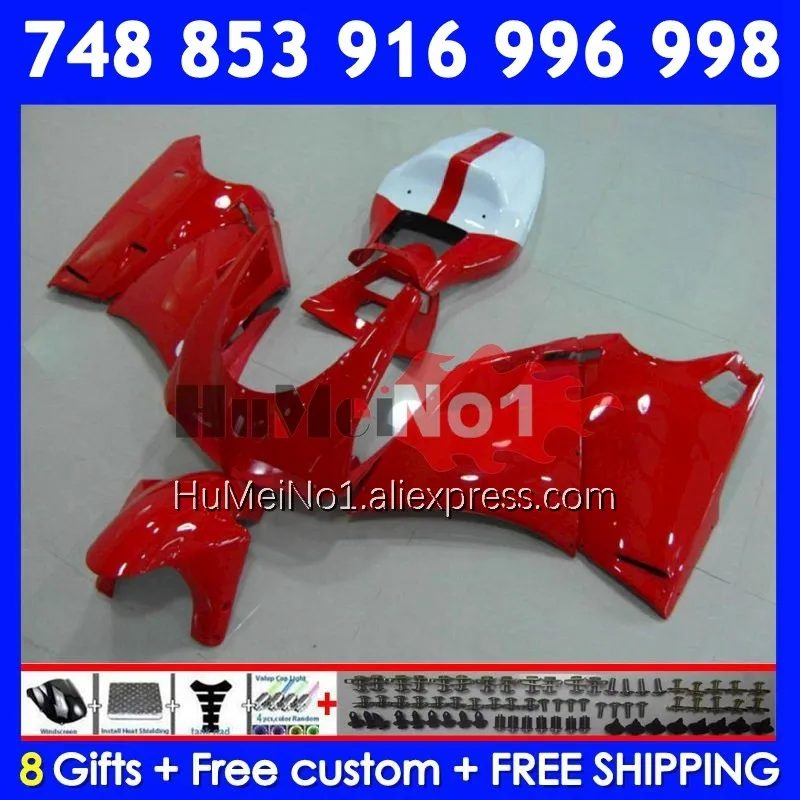 Injection Kit For DUCATI 748 853 916 996 998 S R 94 95 96 97 98 326No.95 red glossy 748S 998R 996R 1999 2000 2001 2002 Fairing