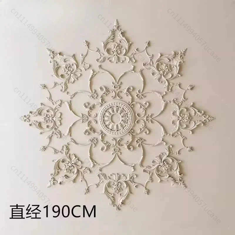 European and French Gypsum Combination Parquet Light Panel Decoration Ceiling Lamp Pool Modeling Relief Decoration