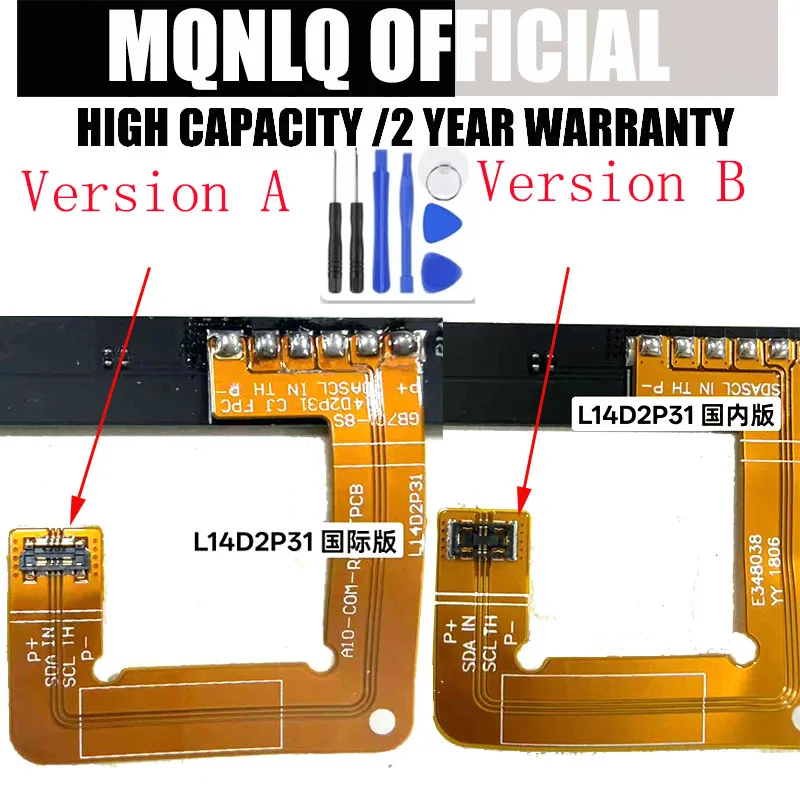 Аккумулятор 7000 мАч для Lenovo L14D2P31, для Lenovo Tab 2 A7600-F A10-70F Tab2 A10-70 A10-70L, аккумулятор AKKU + бесплатные инструменты