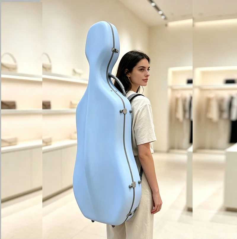 Independent dimensions4/4 3/4 1/2 1/4 Premium Customized Cello Box Matte Thick Anti Drop Cello Case