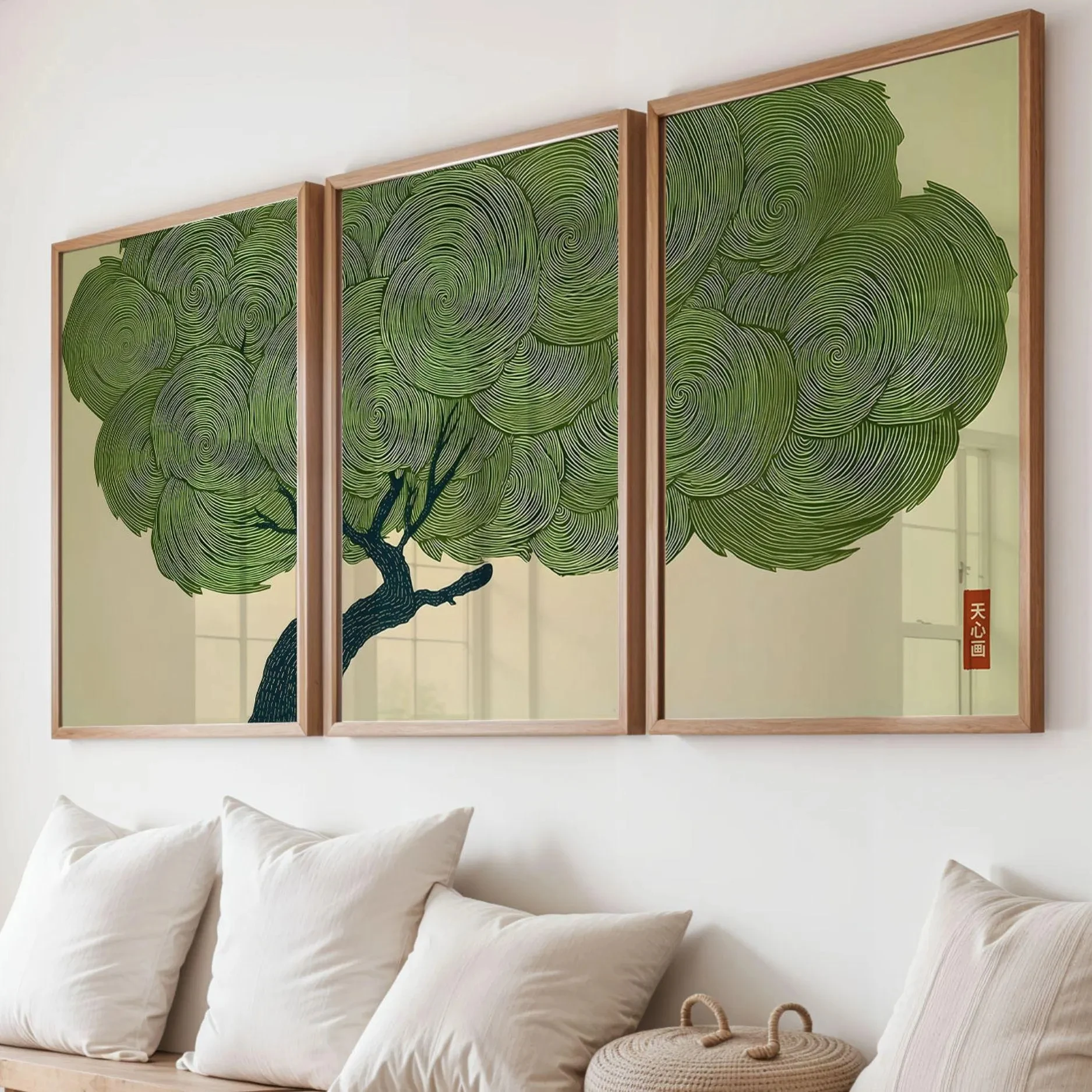 3pcs frameless Canvas Painting - Abstract Canvas Set ulasan dan harga