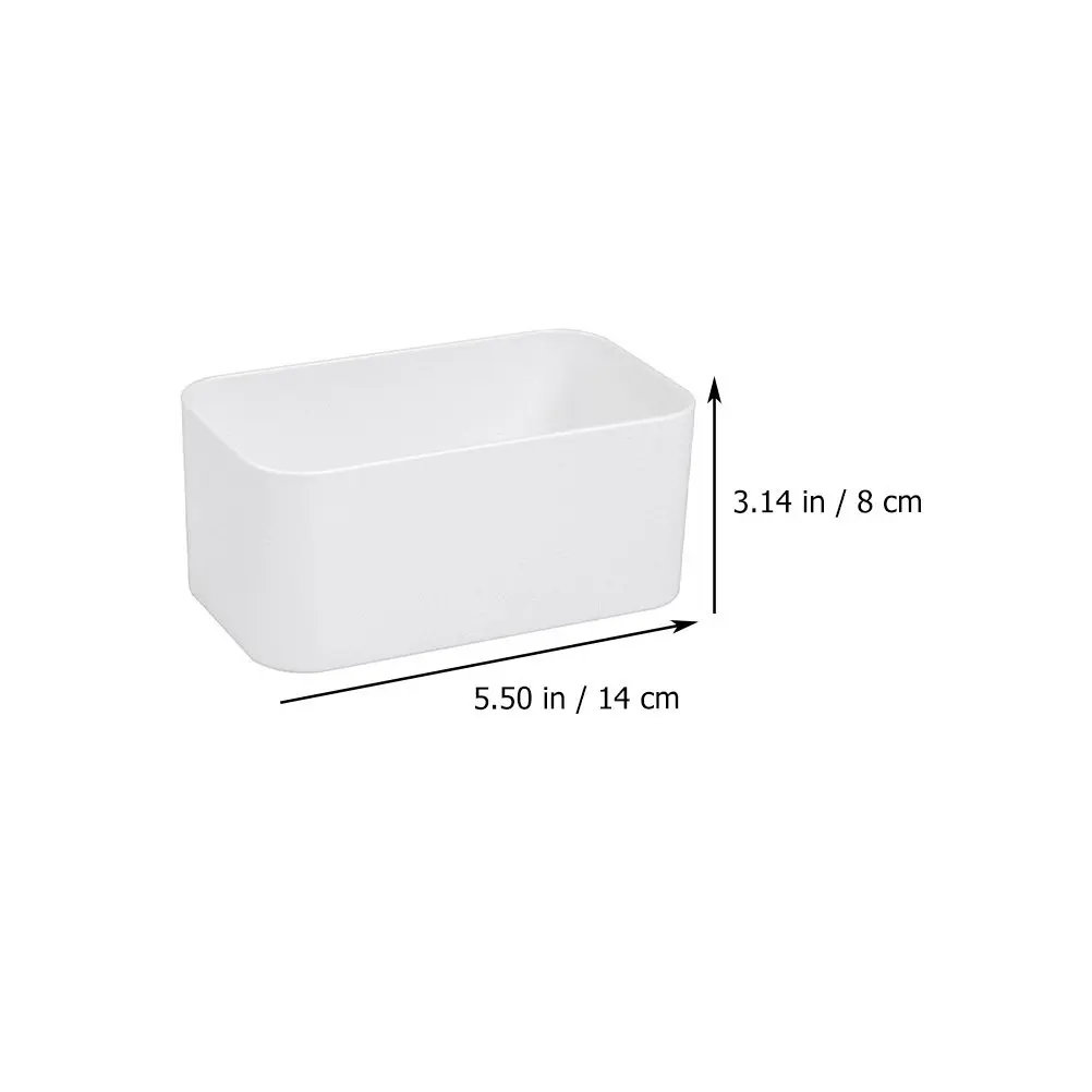 4Pcs Wall Mount Storage Box No Drill Adhesive Wall Organizer for Toothbrush Toothpaste Cosmetics Compact Space Saving Bathroom