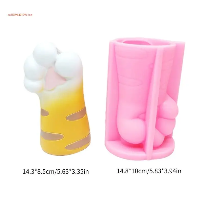 Flowerpot Silicone Mold Concrete Mould Paw Shaped Flowerpot Molds