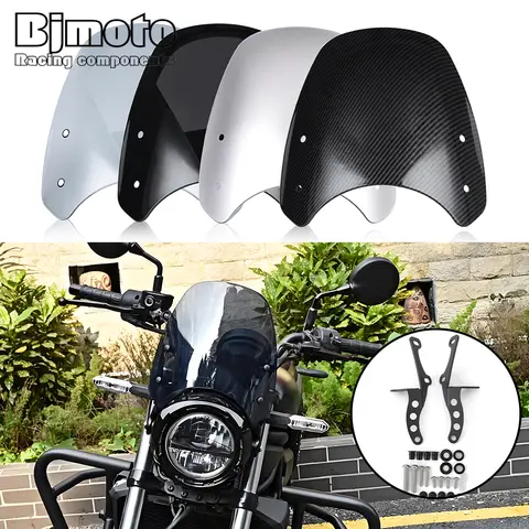 Eliminator 500 2024 오토바이 스트리트 바이크 윈드 스크린 디플렉터 Kawasaki Eliminator500 2025 Windshield Windscreen