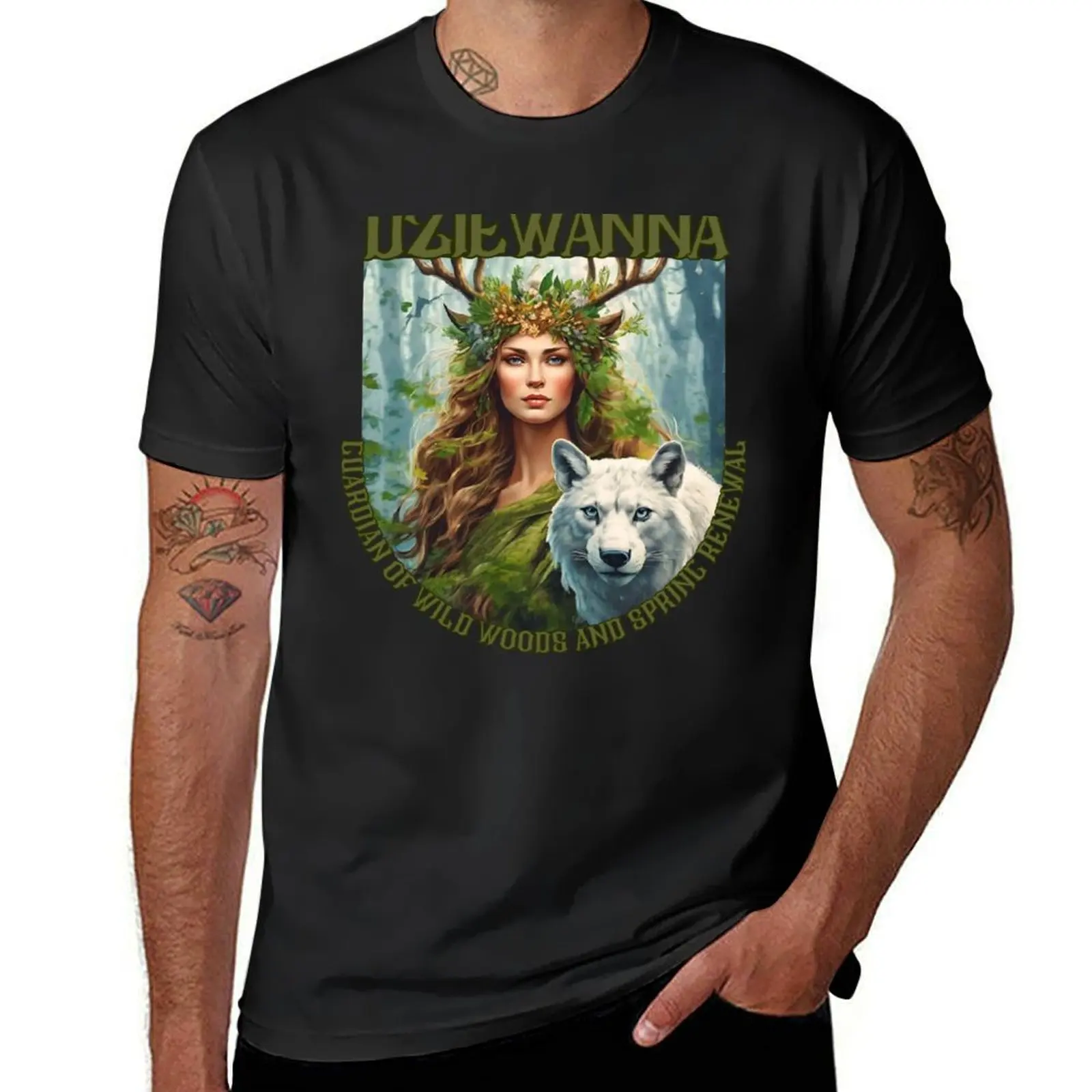 Dziewanna: Guardian of Wild Woods and Spring Renewal T-Shirt sports fans boys whites cute clothes mens tall t shirts