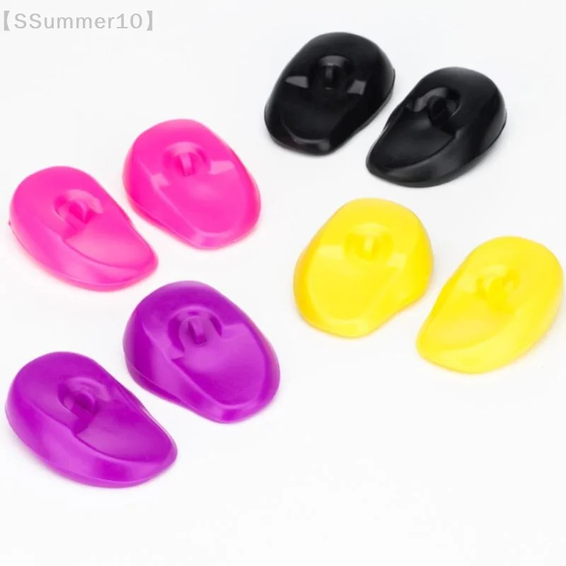 【SSummer10】1 Pair Silicone Ear Cover Practical Travel Hair Color Showers Water Shampoo Ear Protector Cover For Ear Care【SS】